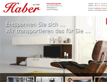 Tablet Screenshot of haber-klaviertransport.de